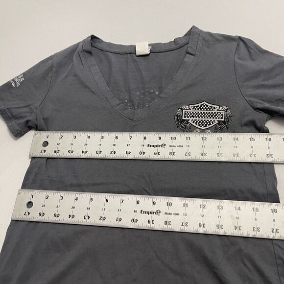 Harley Davidson Grey Thermal Plus Size Shirt Plus Size Large - Picture 5 of 10